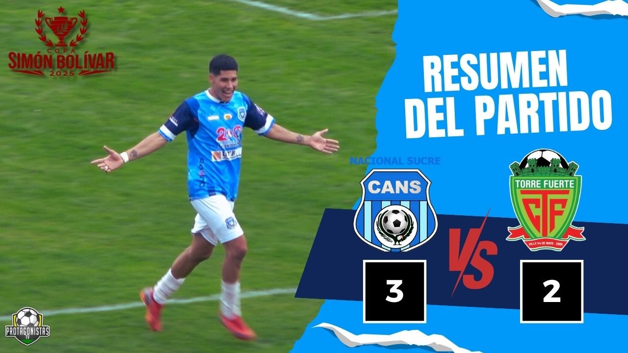 ¡EMOCIÓN HASTA EL ÚLTIMO SEGUNDO! CA Nacional Sucre Vence a Torre Fuerte en un Vibrante 3-2 por la Copa Simón Bolívar