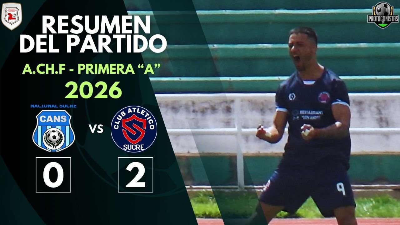 Atlético Sucre impone su ley ante Nacional Sucre con un doblete de Nahuel González