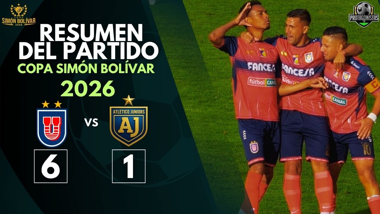 Tromba rojiazul en el Patria: Universitario remonta y aplasta 6-1 a Atlético Junior