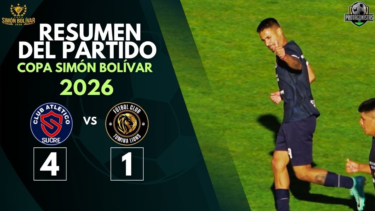 Atlético Sucre sella su clasificación con furia: Goleada 4-1 sobre Tomina Lions y Hat-Trick de González en el Patria