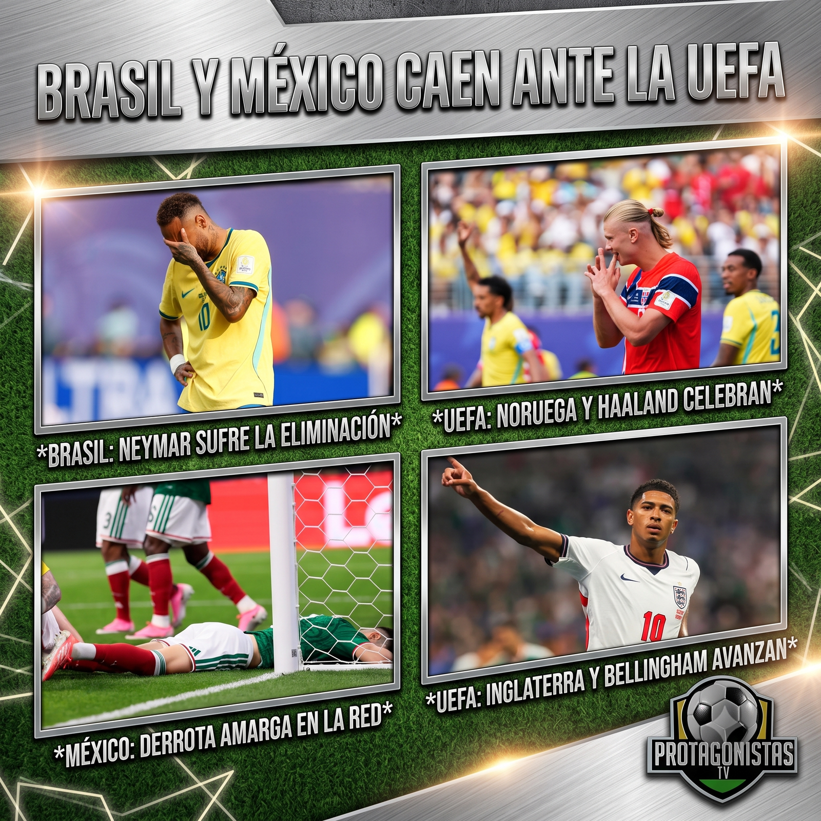 ¡Sorpresas y Partidazos! Noruega da el batacazo ante Brasil e Inglaterra avanza en un choque vibrante